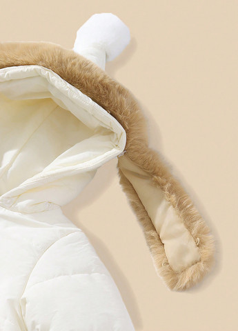 Біла демісезонна куртка куртка-пальто SHEIN