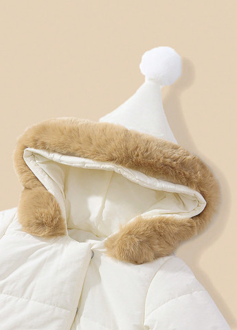 Біла демісезонна куртка куртка-пальто SHEIN