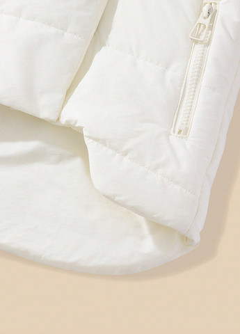 Біла демісезонна куртка куртка-пальто SHEIN