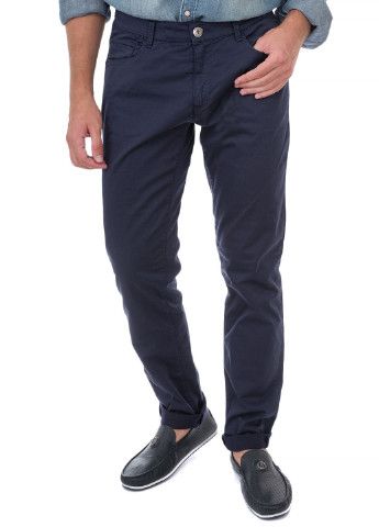 Темно-серые кэжуал демисезонные прямые брюки Trussardi Jeans