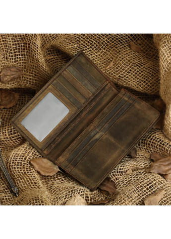 Мужской кожаный кошелек 9х19 см Vintage (252133062)