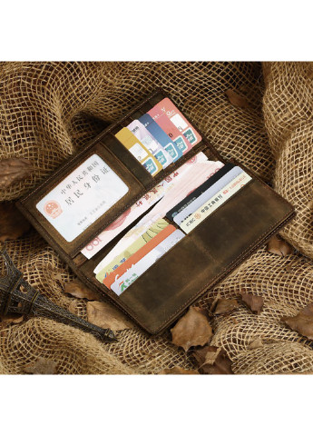 Мужской кожаный кошелек 9х19 см Vintage (252133062)