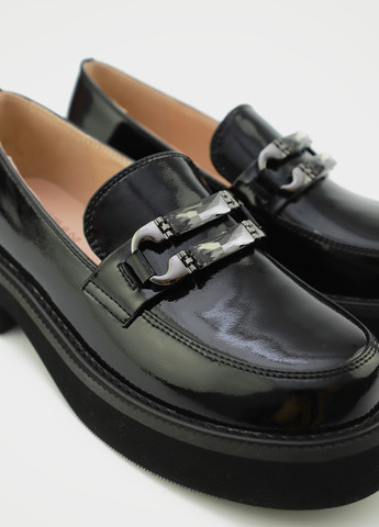 Respect Туфлі лофери чорний з натуральна шкіра, україна — демісезон (329998061)