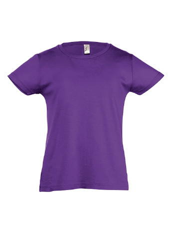 Темно-фіолетова літня футболка з коротким рукавом Sol's