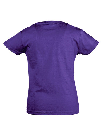 Темно-фиолетовая летняя футболка с коротким рукавом Sol's