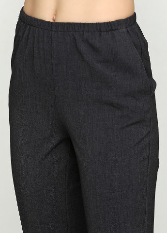 Темно-серые классические демисезонные зауженные брюки BRANDTEX CLASSIC
