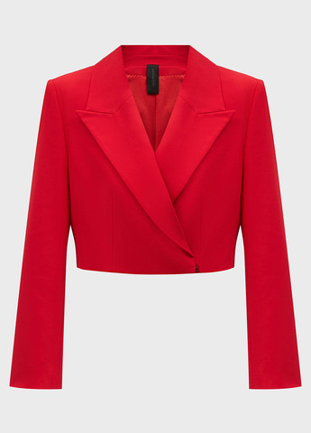 Красный женский жакет Drykorn однотонный - демисезонный