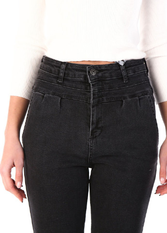 Черные демисезонные джинсы Karol