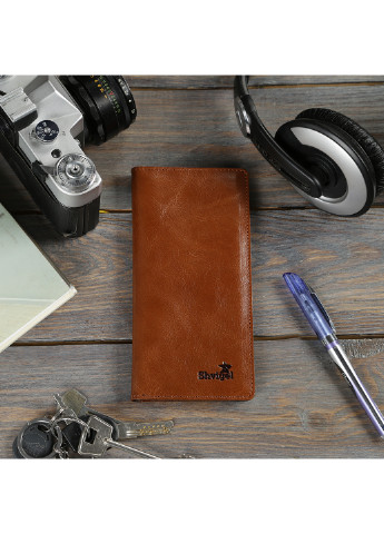Мужской кожаный кошелек 8,5х17,5 см Shvigel (252129410)