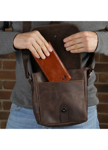 Мужской кожаный кошелек 8,5х17,5 см Shvigel (252129410)