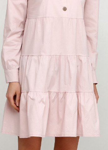 Розовое кэжуал платье а-силуэт Y.TWO однотонное