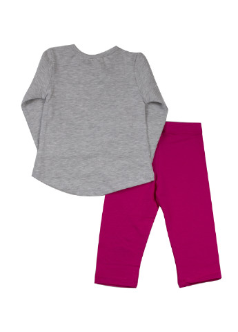 Сіро-червоний демісезонний комплект (туніка, штани) Breeze