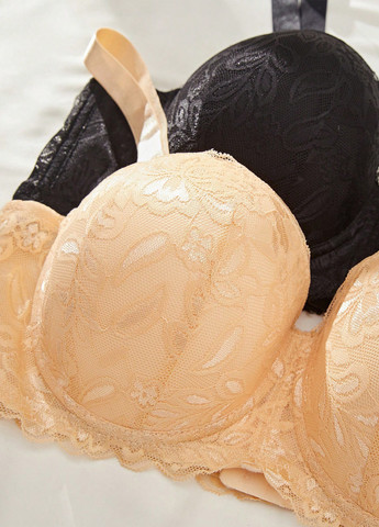 Комбинированный бюстгальтер (2 шт.) SHEIN с косточками полиамид