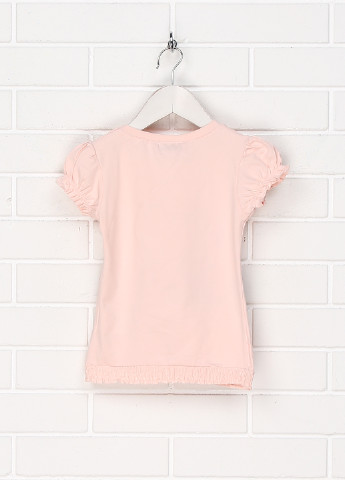 Бледно-розовая летняя футболка Pampella