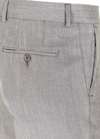 Светло-серые классические демисезонные со средней талией брюки Arber