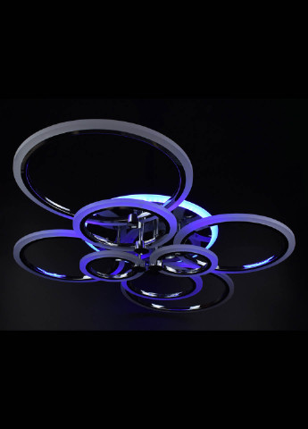Люстра стельова LED з пультом A2374 / 8-RGB-ch Хром 14х80х103 см. Handmade (234540147)