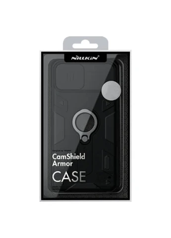 TPU+PC чохол CamShield Armor (шторка на камеру) для Apple iPhone 12 Pro / 12 (6.1"") Чорний (is_00000039990_1) Nillkin (250500110)