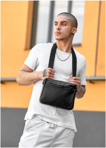 Чоловіча сумка месенджер 25х19х6 см Sambag (254595387)