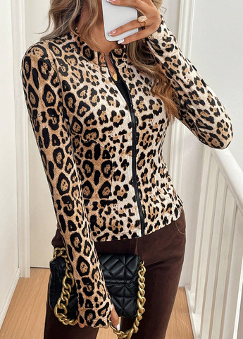 Бомбер SHEIN бейсбольний на блискавці (334151884)