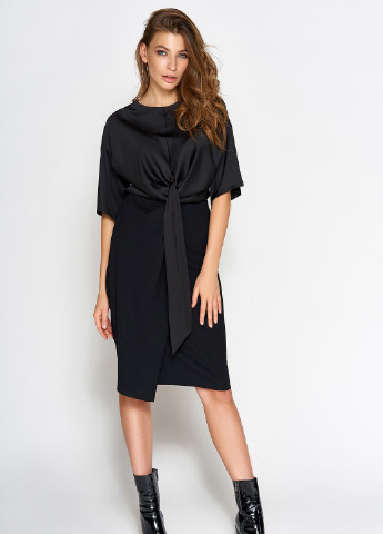 Черное повседневный платье в классическом стиле черного цвета Jadone Fashion