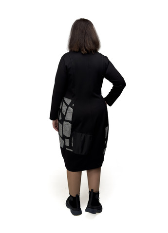 Черное кэжуал платье футляр Hookk Design с животным (анималистичным) принтом