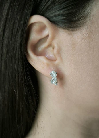 Серьги Silver Flame (350941283)