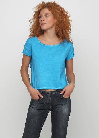 Голубой кэжуал футболка Cotton Belt