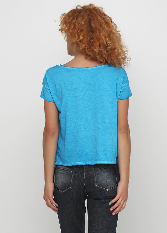 Голубая летняя футболка Cotton Belt