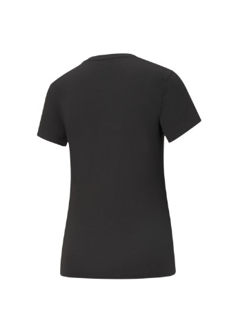 Черная всесезон футболка essentials logo women's tee Puma