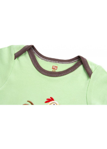 Коричневий демісезонний набір дитячого одягу із бамбука з малюнком тварин зелений для хлопчиків (68353.3-6.g) Luvable Friends