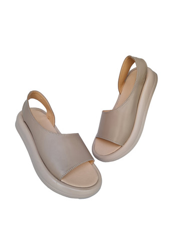 Бежевые босоножки Donna без застежки