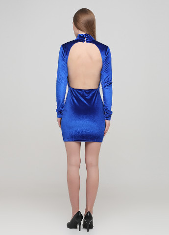 Синя кежуал сукня футляр, з відкритою спиною Boohoo однотонна