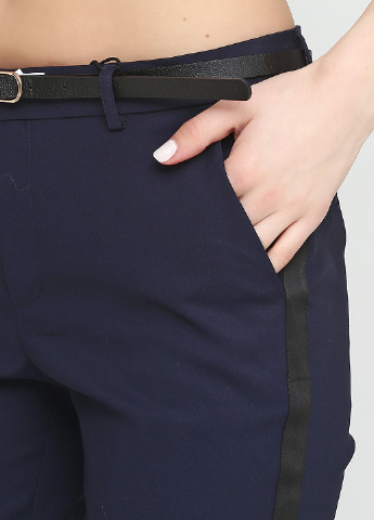 Темно-синие кэжуал демисезонные брюки Tally Weijl