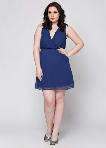 Синее коктейльное платье New Look