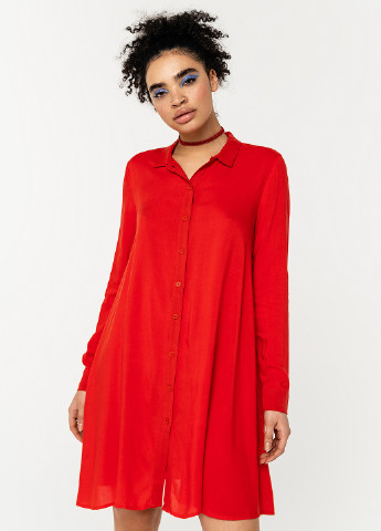 Красное кэжуал платье рубашка befree