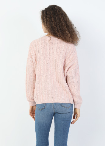 Светло-розовый демисезонный пуловер пуловер Colin's