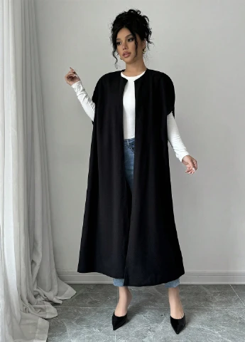 Черный демисезонный кардиган SHEIN