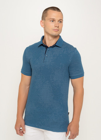 Синяя футболка-поло 633 xxl синий (2000904350780) для мужчин Vaganza однотонная