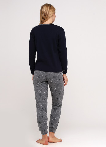 Темно-синя всесезон піжама (світшот, брюки) свитшот + брюки Fawn