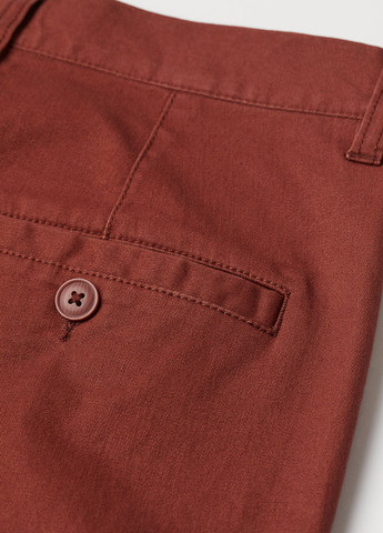 Терракотовые кэжуал демисезонные чиносы брюки H&M