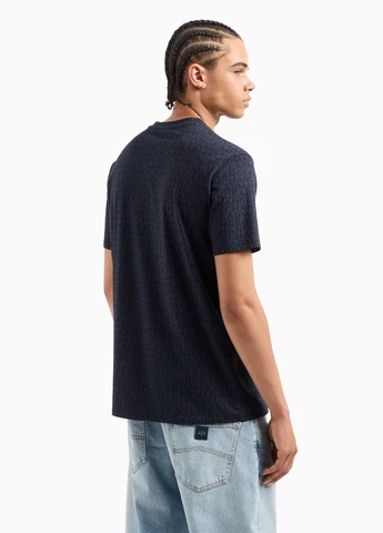 Синя футболка Armani Exchange
