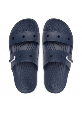 Темно-синие пляжные шлепанцы Crocs