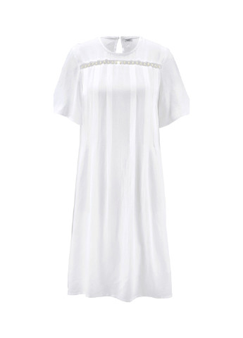 Белое кэжуал платье оверсайз Heine однотонное
