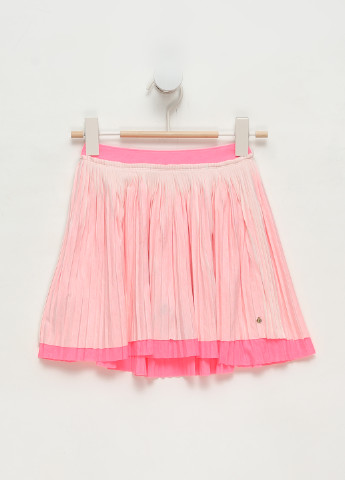 Розовая кэжуал однотонная юбка Supertrash плиссе, клешированная