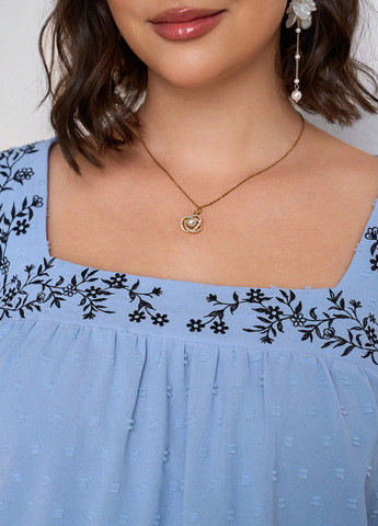 Синяя блуза SHEIN