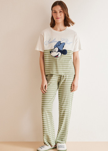 Оливковая всесезон пижама (футболка, брюки) футболка + брюки Women'secret