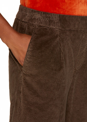 Коричневые кэжуал демисезонные прямые брюки United Colors of Benetton