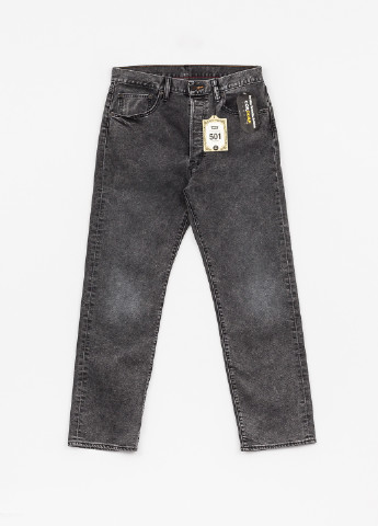 Серые демисезонные прямые джинсы 501 Levi's