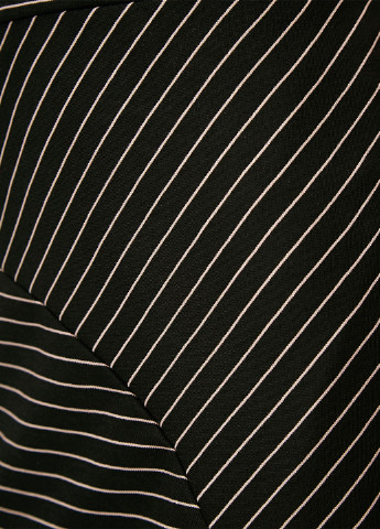 Черно-белая кэжуал в полоску юбка KOTON а-силуэта (трапеция)