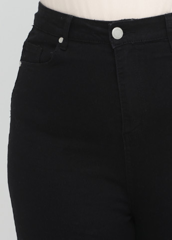 Черные демисезонные скинни, зауженные джинсы Boohoo